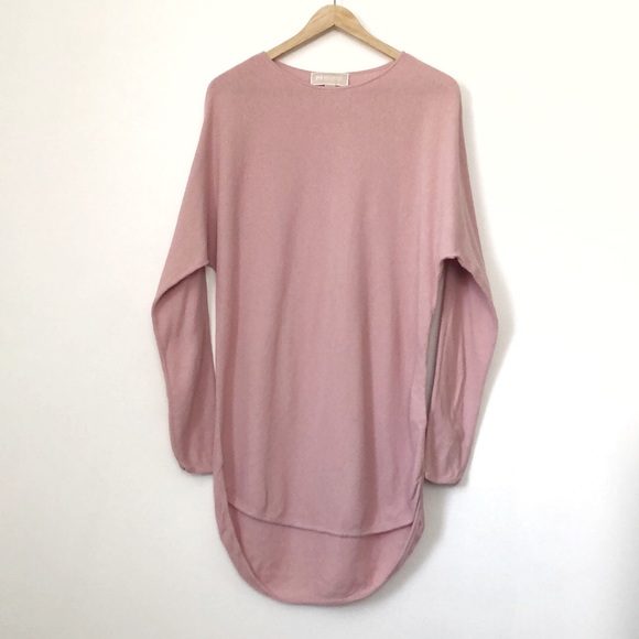 Michael Kors Knit Pink Batwing Sweater Dress - Picture 1 of 4